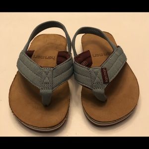 Baby hari Mari flip flops with back strap NWOT Size K6/7